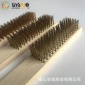 厂家杜邦丝耐磨打磨钢丝刷 根雕浮雕抛光钢丝刷 木柄钢丝刷